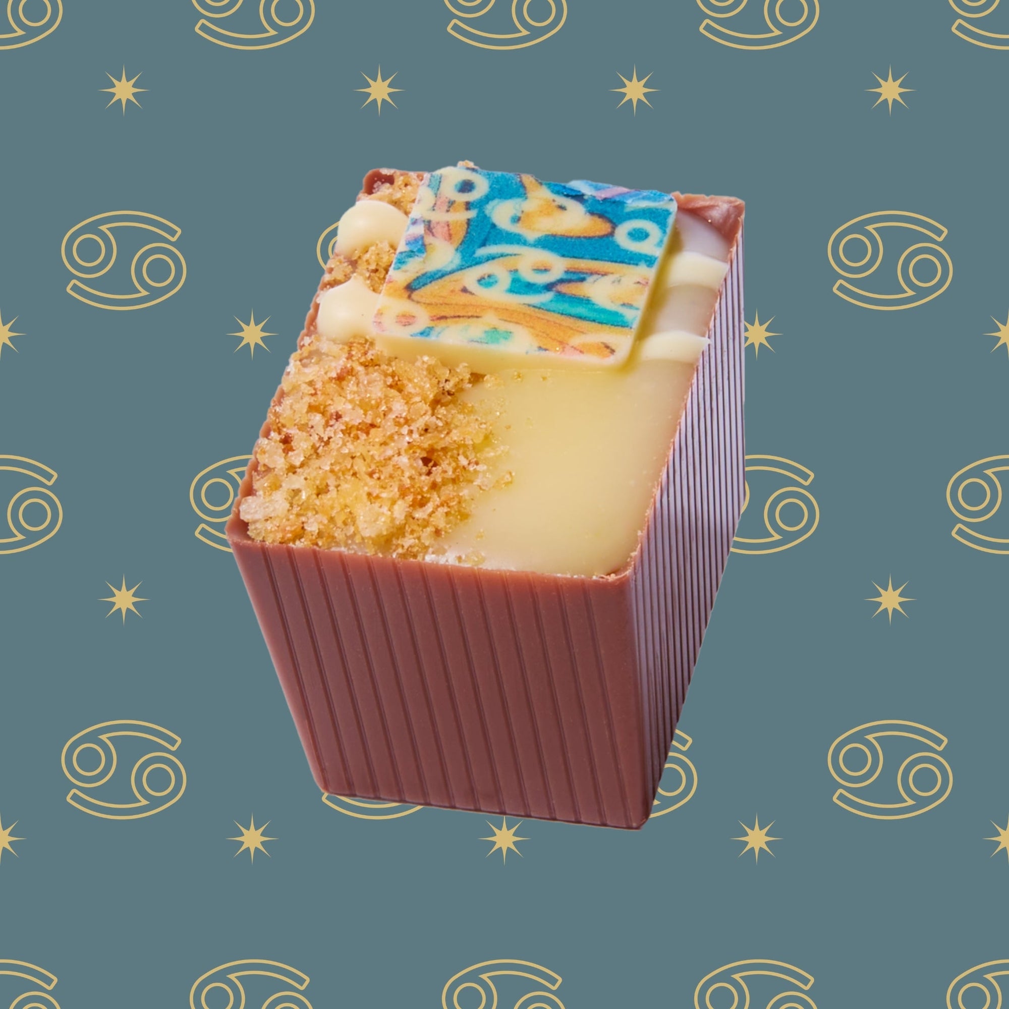 Bon with blue graphic background