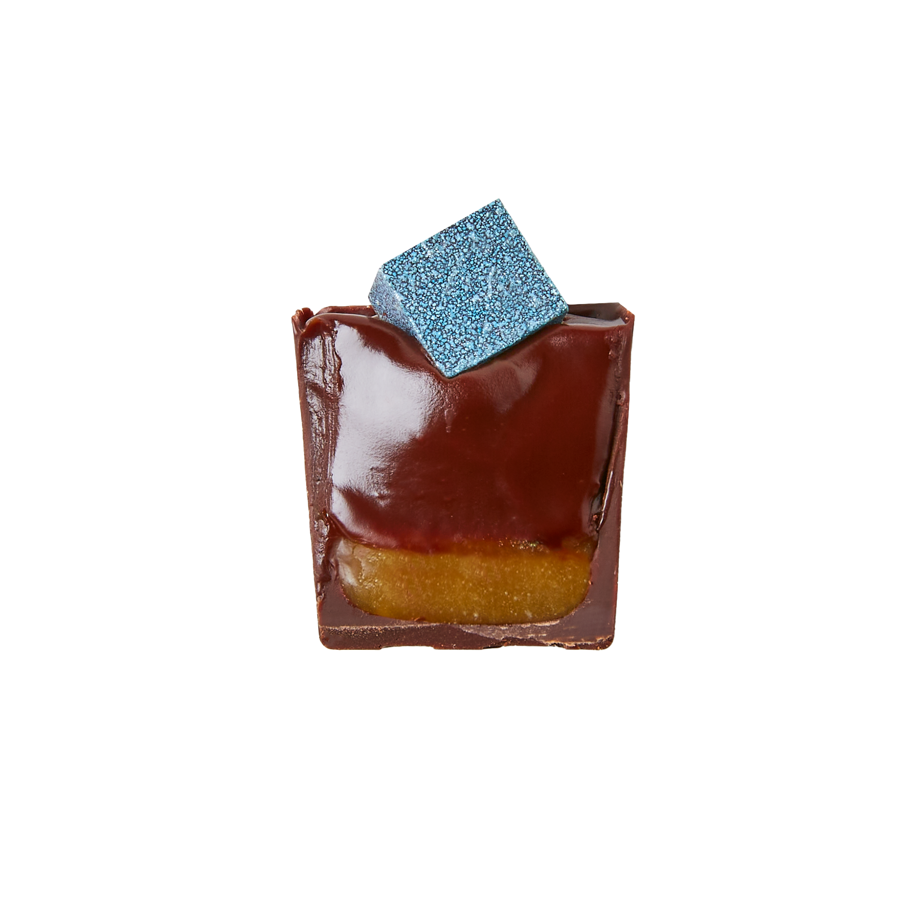 Bour-Bon Bon Bon cut in half