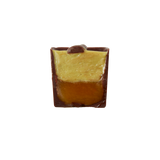 Mustachio bon bon cut in half