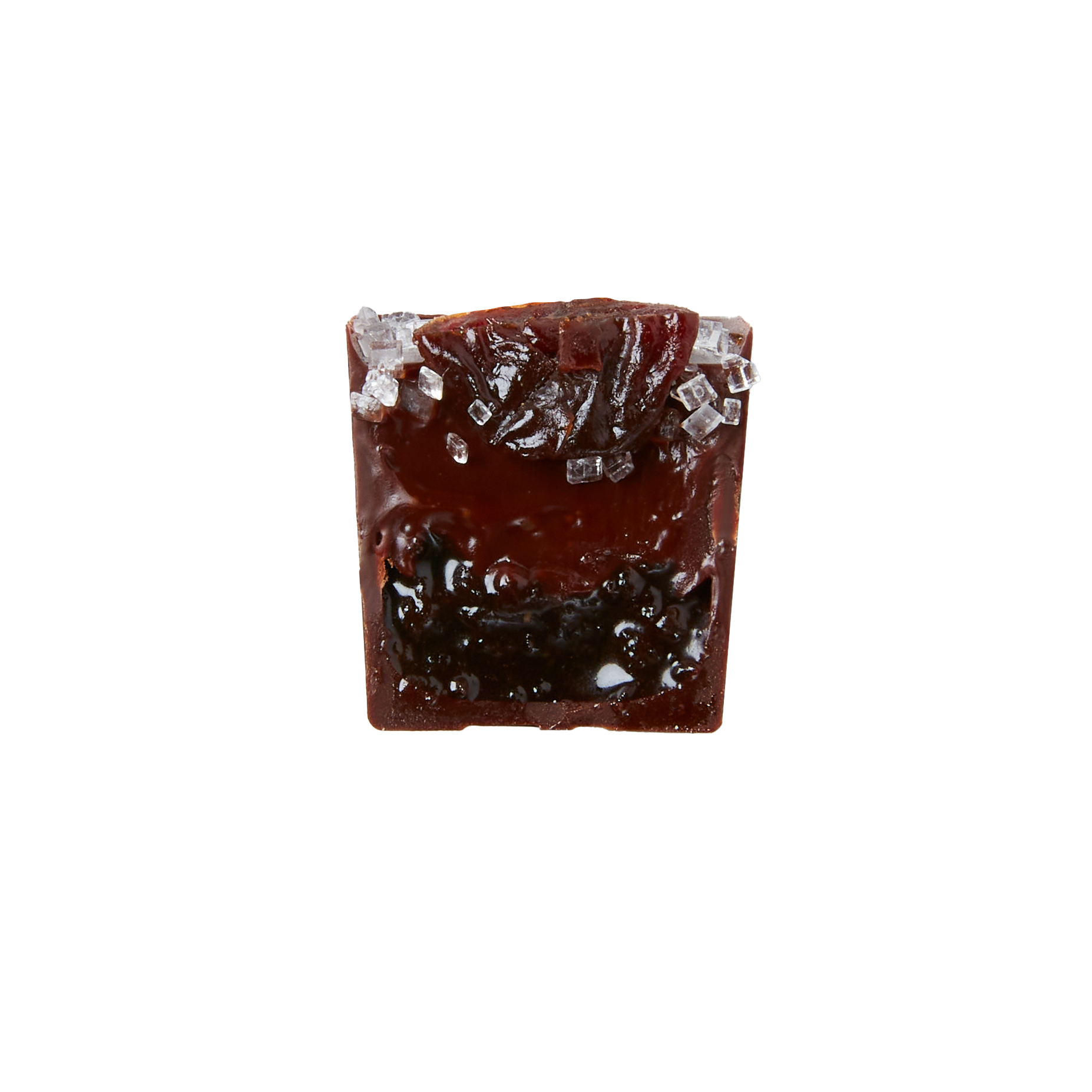 Cherry Lux bon bon cut in half
