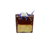 High tea bon bon cut in half