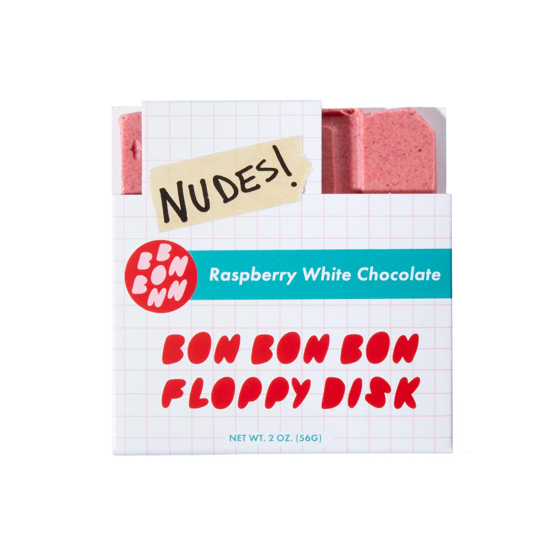 nudes chocolate floppy disk in packaging