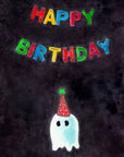 Birthday Ghost Snack Gazebo Card + Envelope