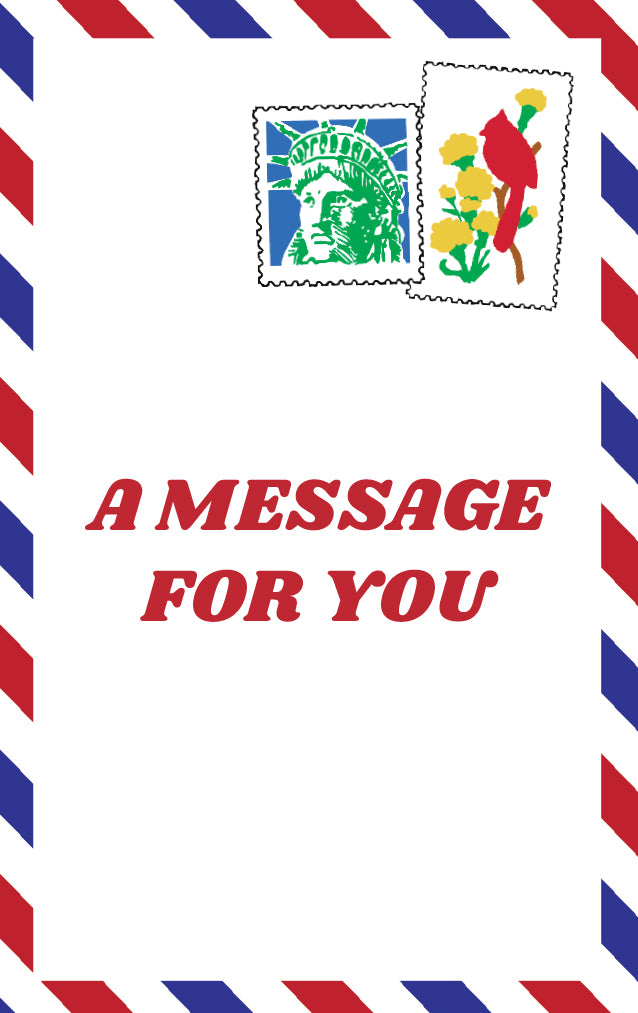 &quot;Message for You&quot; Snack Gazebo Card + Envelope