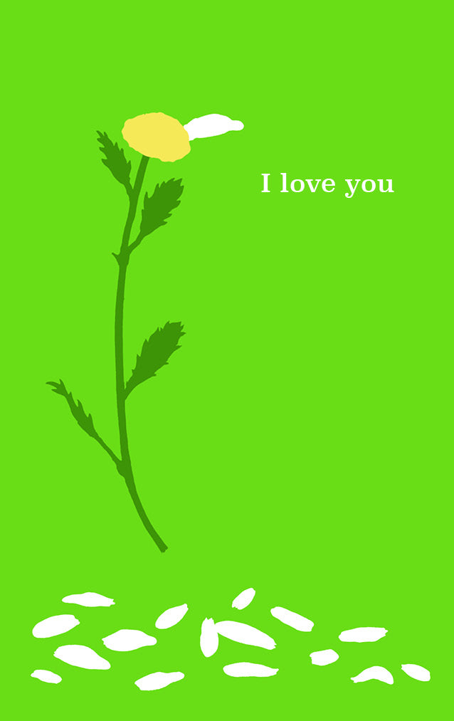 &quot;I Love You Petals&quot; Snack Gazebo Card + Envelope