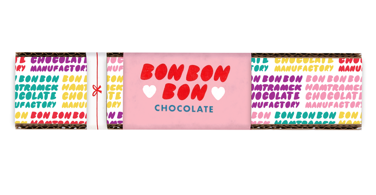 Chocolate Factory Text Gift Wrap – Bon Bon Bon