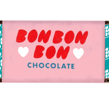 Bon Bon Bon Teal in text gift wrapper